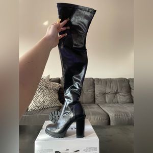 Aldo shoes heeled thigh high boot size 7